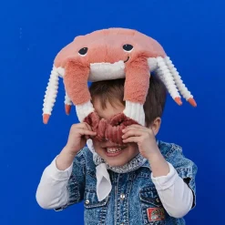Peluche Cassecou le crabe et son bébé terracotta (39 cm)