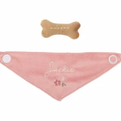 Peluche chien avec sac de transport Jackie