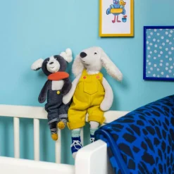 Peluche chien Pilou jaune Puce et Pilou (37 cm)