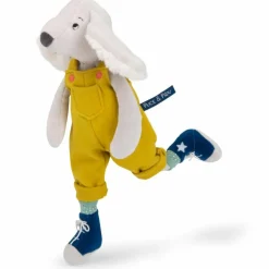 Peluche chien Pilou jaune Puce et Pilou (37 cm)