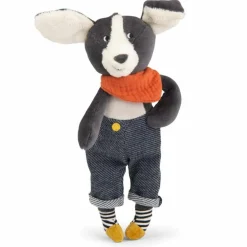 Peluche chien Puce bleu Puce et Pilou (26 cm)