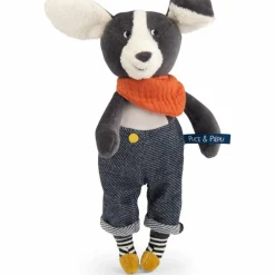 Peluche chien Puce bleu Puce et Pilou (26 cm)