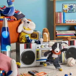 Peluche chien Puce bleu Puce et Pilou (26 cm)