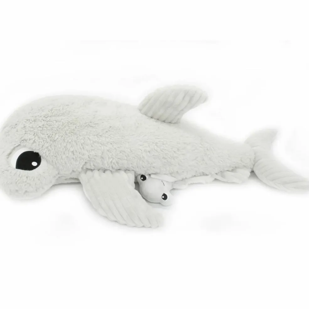 Peluche Clou maman et bébé Les Ptipotos Gris clair (57 cm)