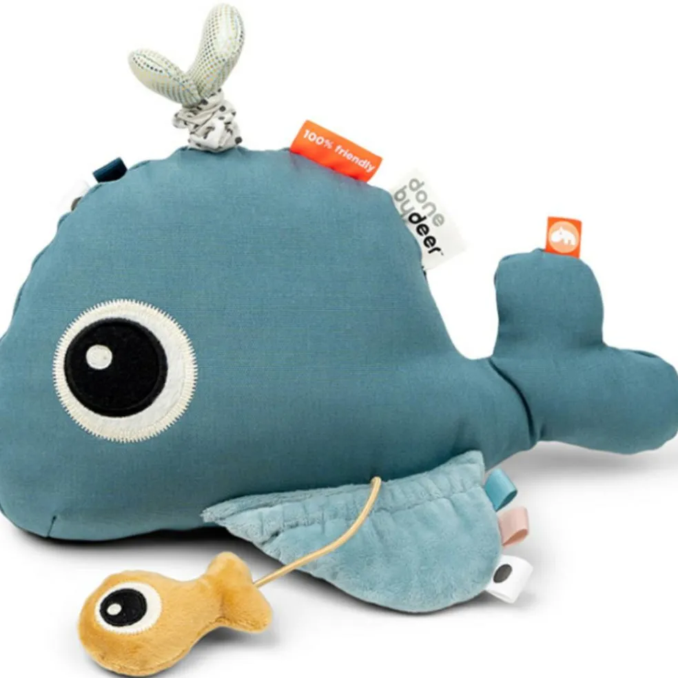 Peluche d'activités avec miroir baleine Wally