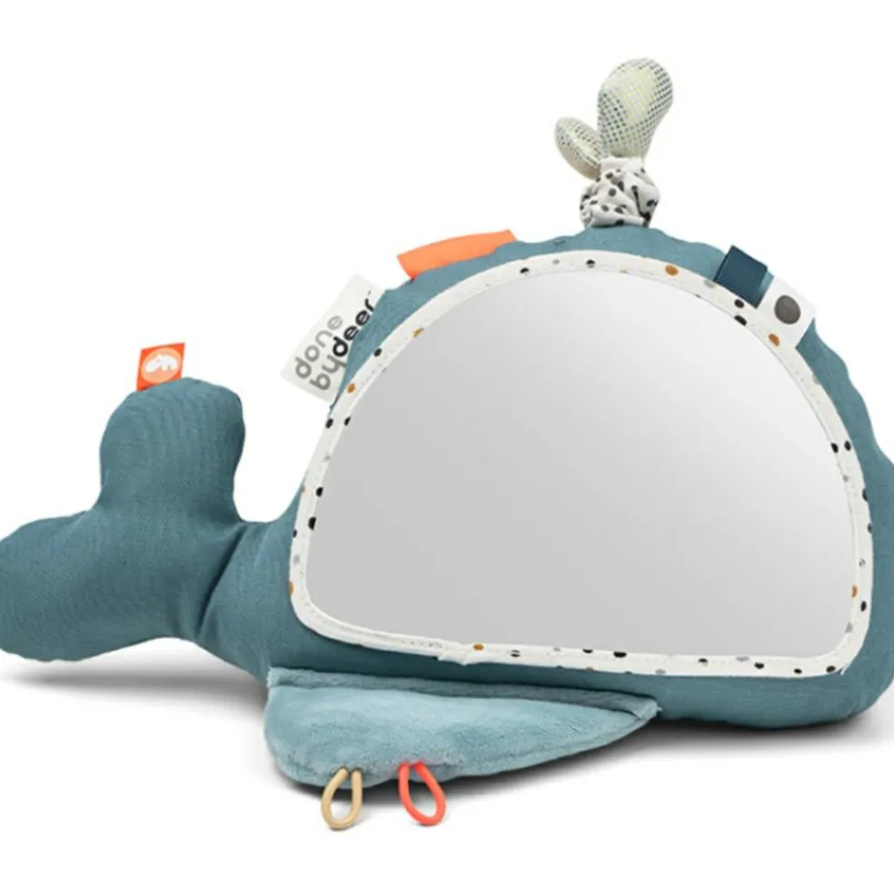 Peluche d'activités avec miroir baleine Wally