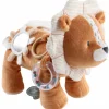 Peluche d'activités Babou en veloudoux caramel (26 cm)