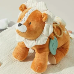 Peluche d'activités Babou en veloudoux caramel (26 cm)