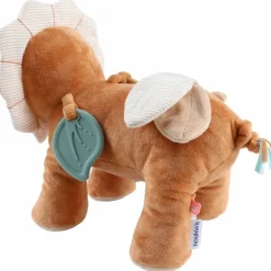 Peluche d'activités Babou en veloudoux caramel (26 cm)