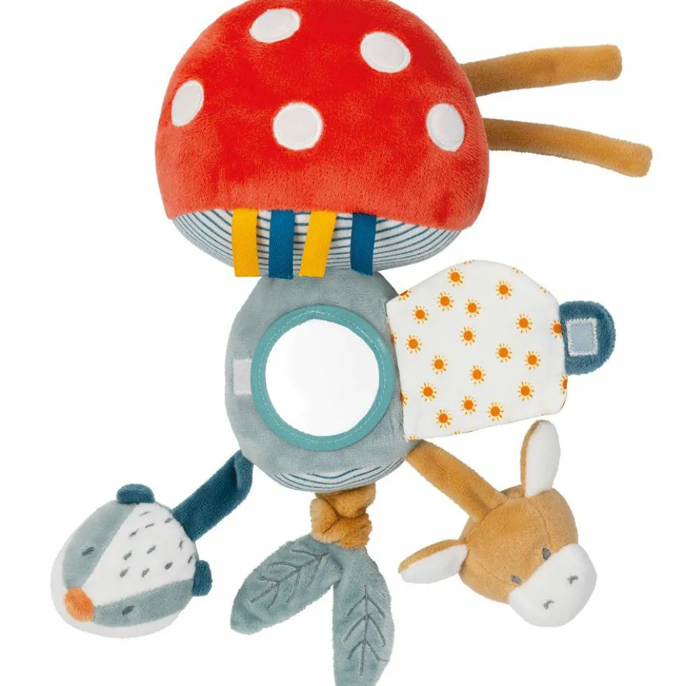 Peluche d'activités Champignon Felix et Léo (32 cm)