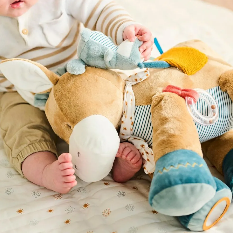 Peluche d'activités Léo l'âne (45 cm)