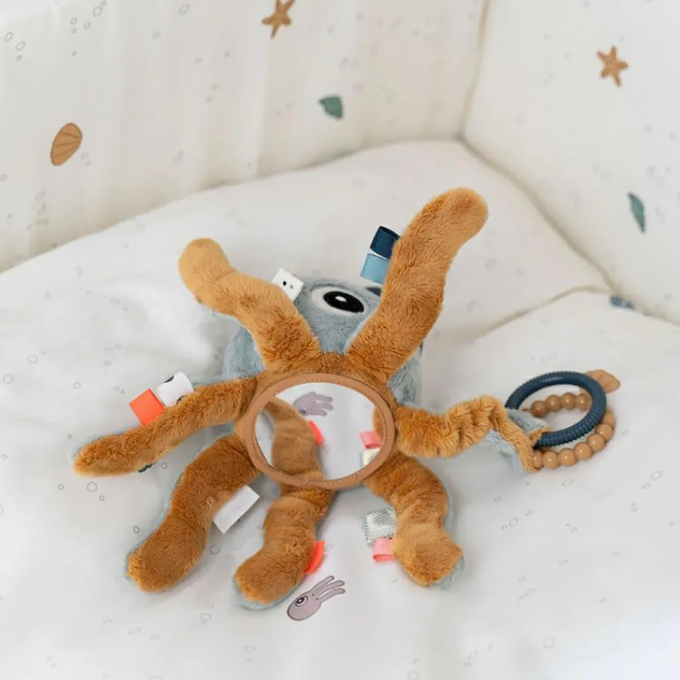 Peluche d'activités vibrante à suspendre Jelly Bleu