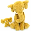 Peluche Dimoitou maman et bébé Les Ptipotos Moutarde (35 cm)
