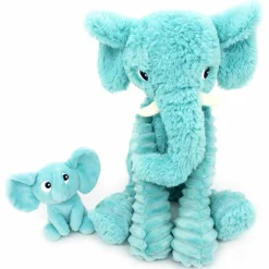 Peluche Dimoitou maman et bébé Les Ptipotos Aqua (35 cm)