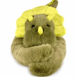 Peluche dinosaure vert lesté PODCOLL (40 cm)