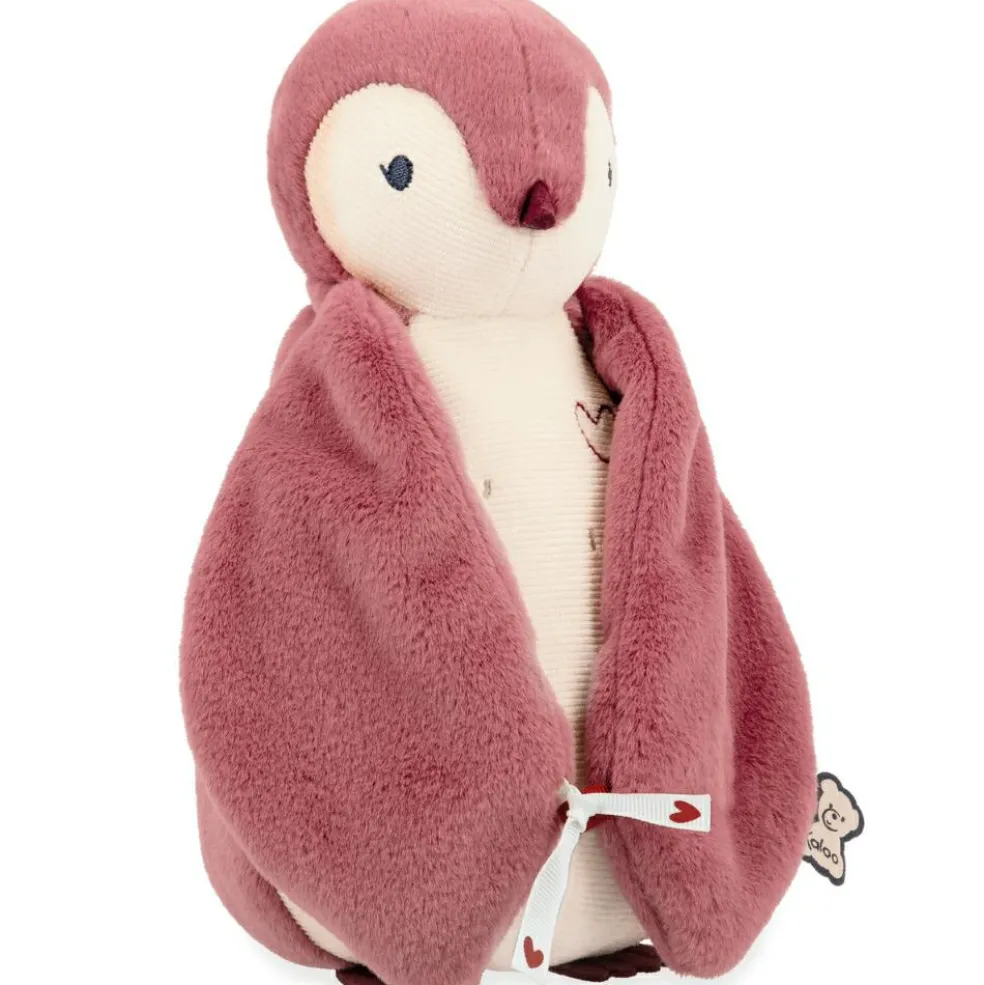 Peluche enregistreuse vocale et bruits blancs Manchot rose (25 cm)