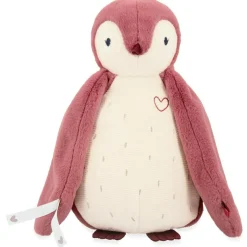 Peluche enregistreuse vocale et bruits blancs Manchot rose (25 cm)
