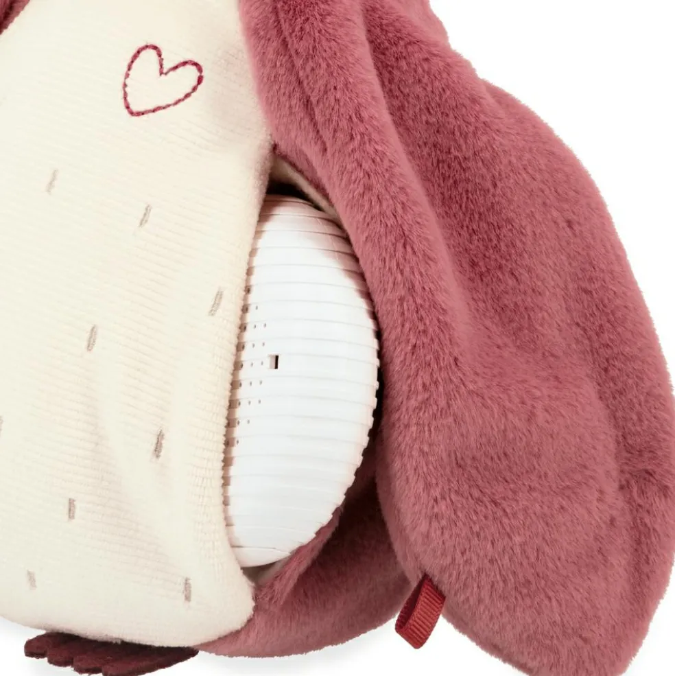 Peluche enregistreuse vocale et bruits blancs Manchot rose (25 cm)