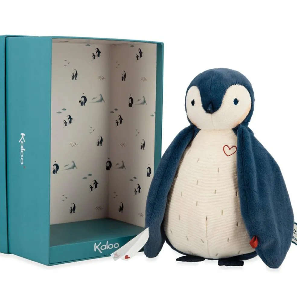 Peluche enregistreuse vocale et bruits blancs Manchot bleu (25 cm)