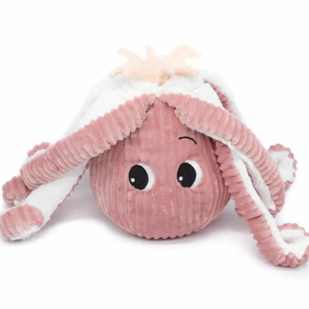 Peluche Filou la pieuvre maman et bébé Les Ptipotos rose