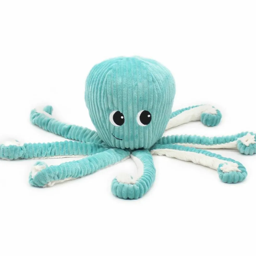 Peluche Filou maman et bébé Les Ptipotos Aqua (50 cm)