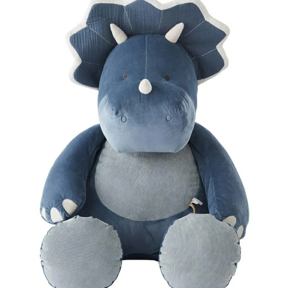 Peluche géante en veloudoux Ops le tricératops TSO (90 cm)
