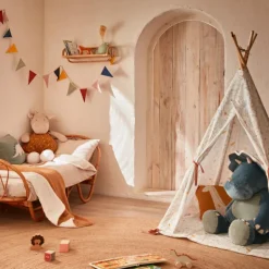 Peluche géante en veloudoux Ops le tricératops TSO (90 cm)