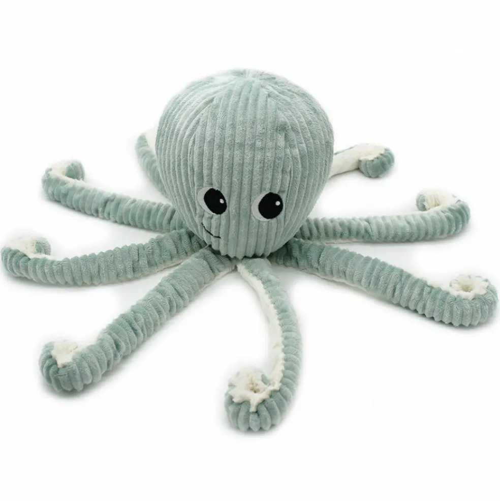 Peluche géante Filou la pieuvre et son bébé menthe (45 cm)