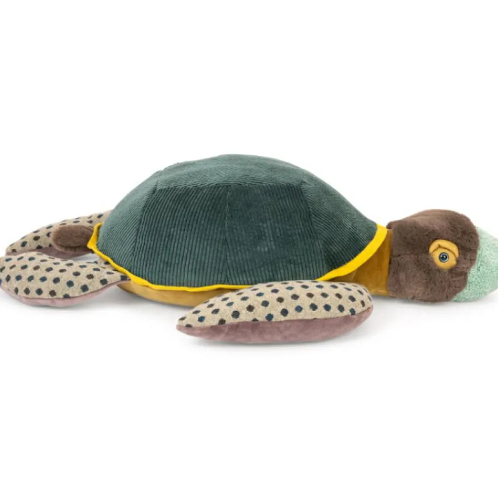 Peluche géante Grande tortue Tout autour du monde (60 cm)