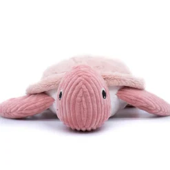Peluche géante Les Ptipotos Sauvenou la tortue rose (50 cm)