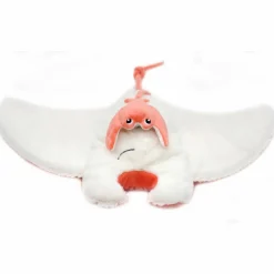 Peluche géante Mantalou la raie manta et son bébé Corail (67 cm)