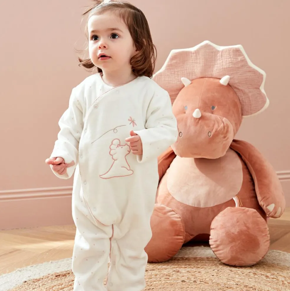 Peluche géante tricératops Popsie (80 cm)