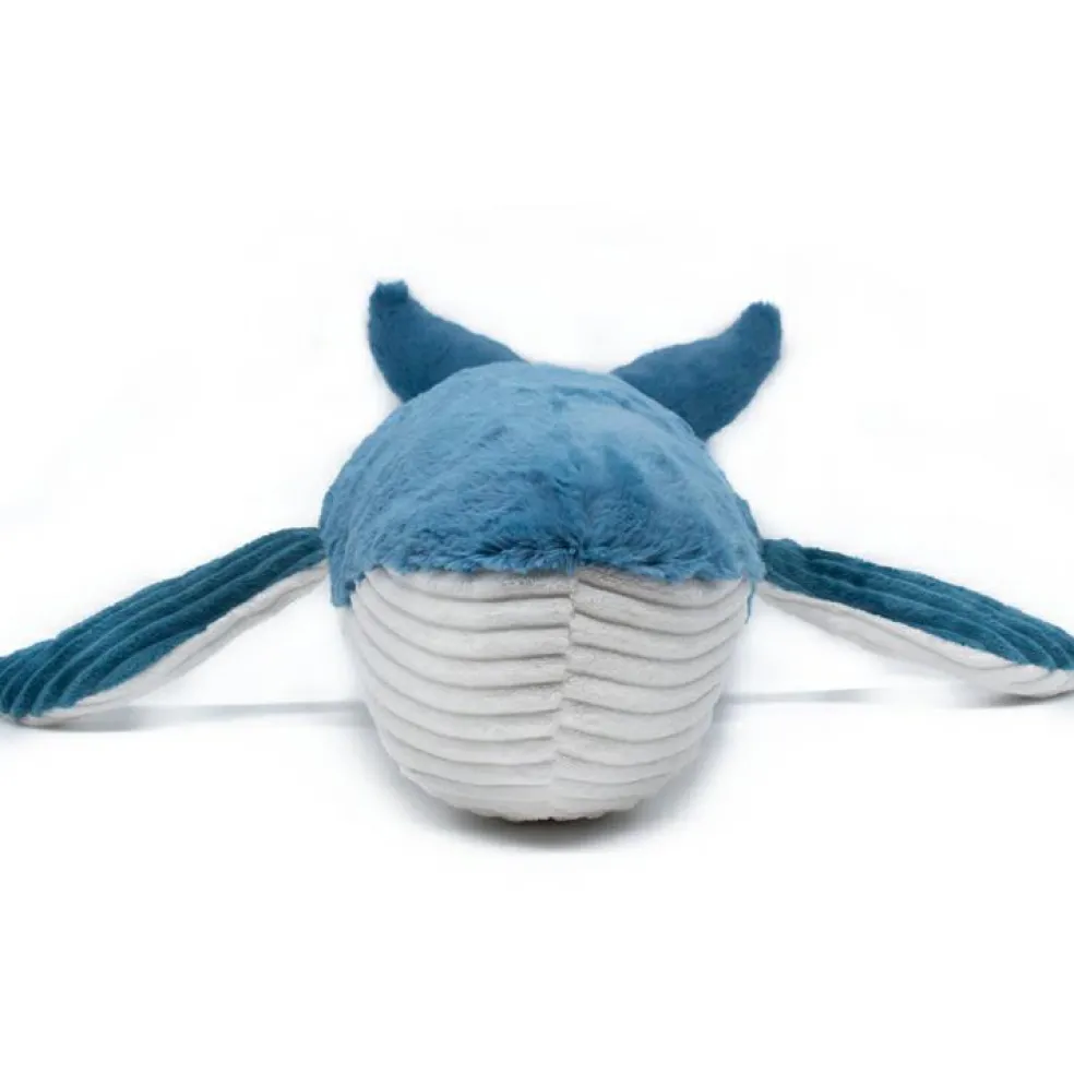 Peluche Gravillou baleine maman et bébé Les Ptipotos bleu