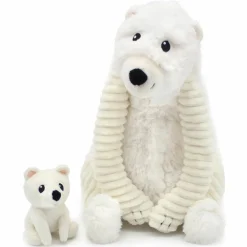 Peluche Grobidou maman et bébé Les Ptipotos (31 cm)