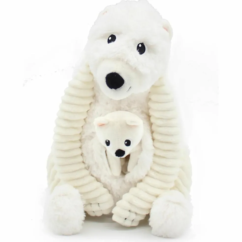 Peluche Grobidou maman et bébé Les Ptipotos (31 cm)