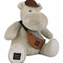 Peluche Hippopotame HELLO BROOK beige (38 cm)