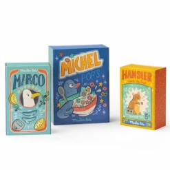 Peluche hochet goéland Marco Puce et Pilou (18 cm)