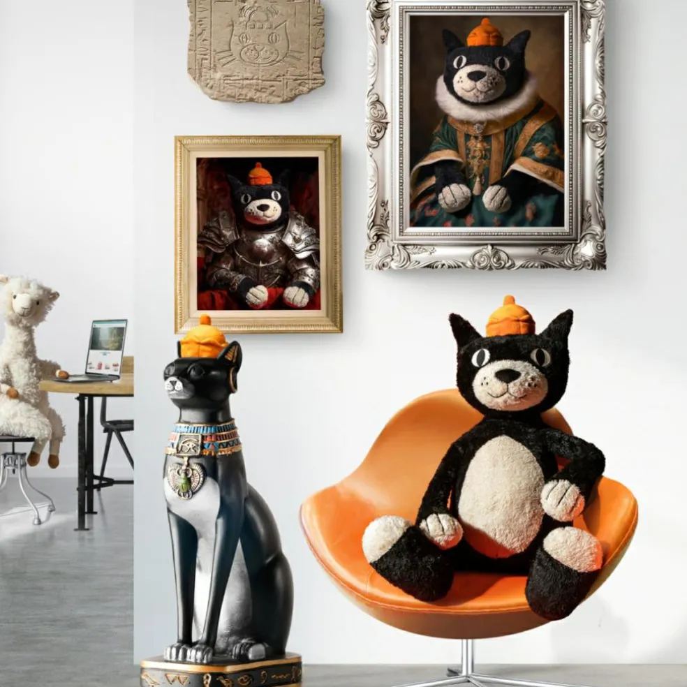 Peluche Jack le chat Original (32 cm)