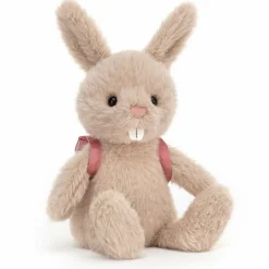 Peluche Lapin avec sac à dos (22 cm)