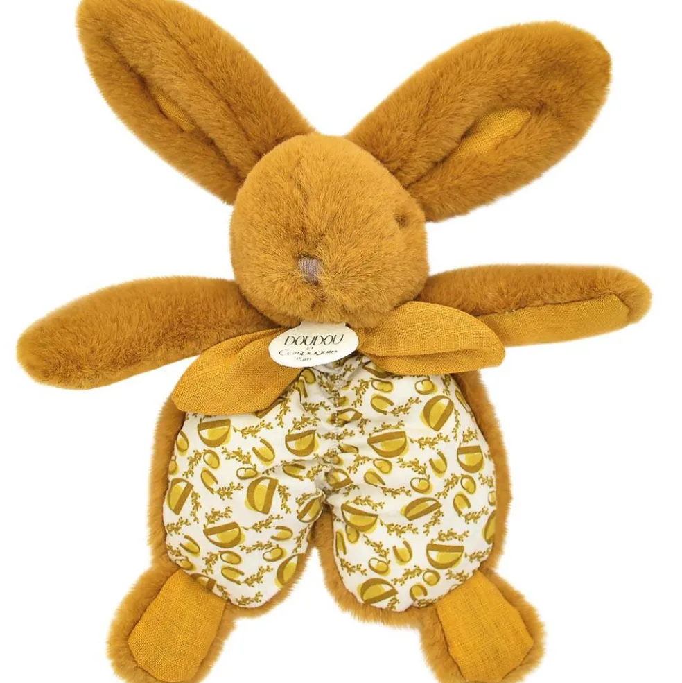 Peluche Lapin Doudou Pantin ocre (18 cm)