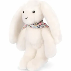 Peluche Lapin Fleurette Blanc (25 cm)