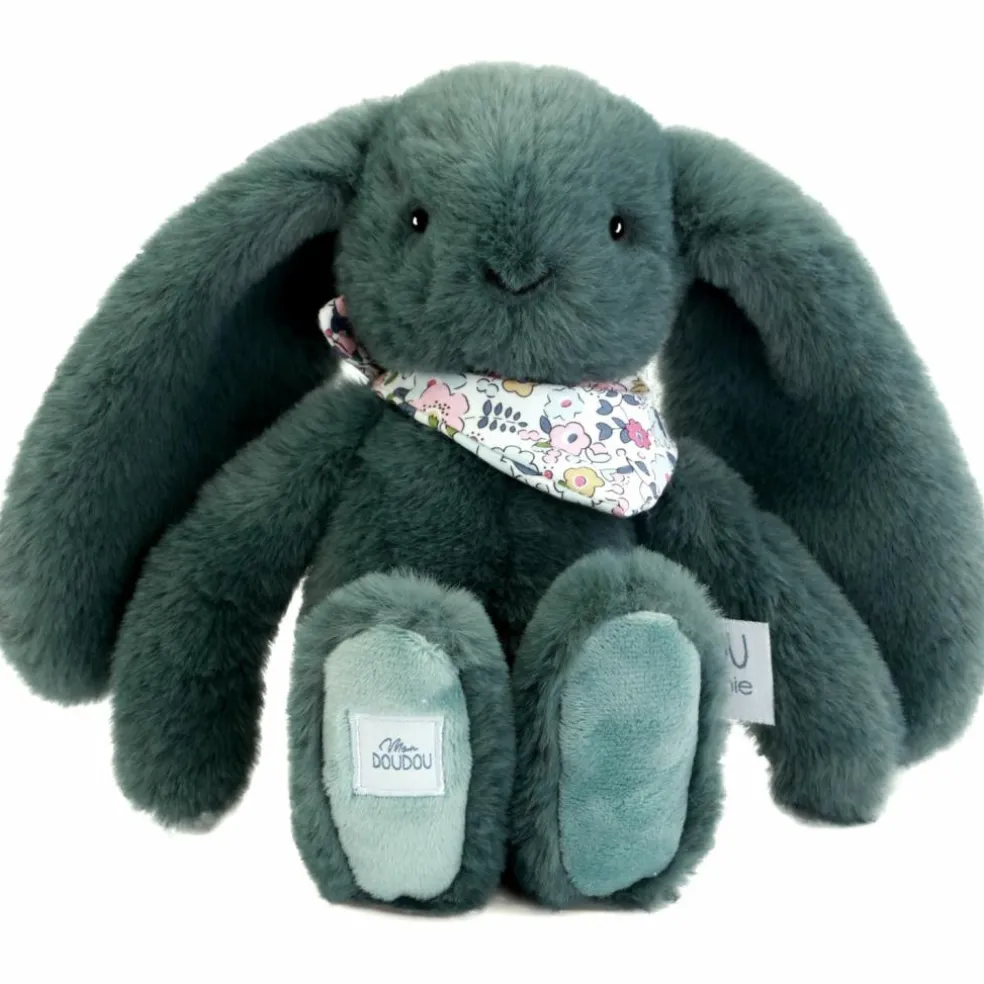 Peluche Lapin Fleurette Eucalyptus (25 cm)
