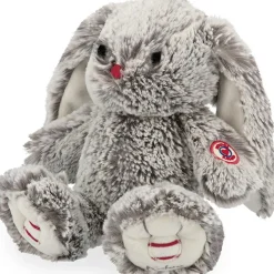 Peluche lapin gris prestige Leo (24 cm)