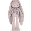 Peluche Lapinoo pantin rose (35 cm)