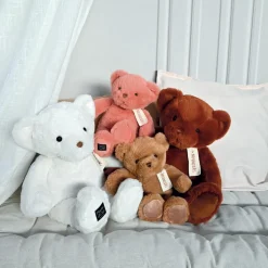 Peluche le Nounours blanc (40 cm)