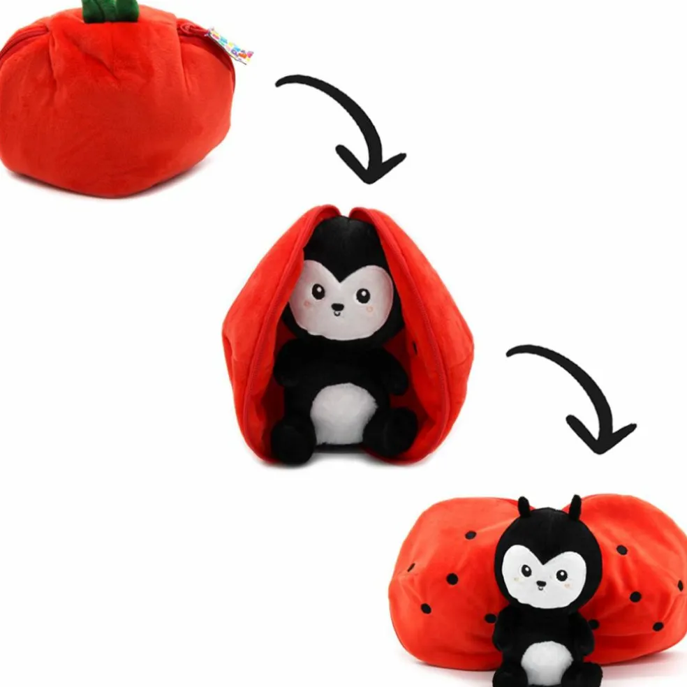 Peluche Les Flipetz Comet la coccinelle-tomate