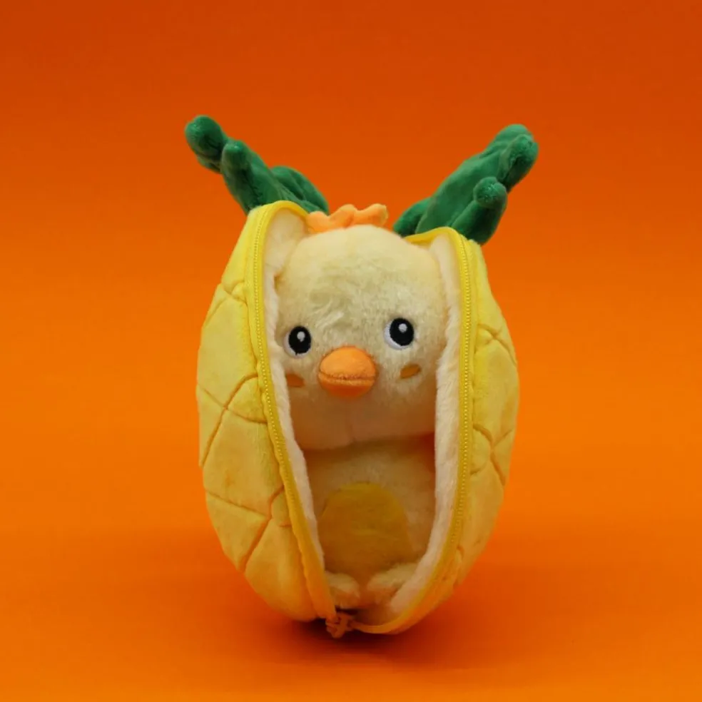 Peluche Les Flipetz Nugget le poussin-ananas