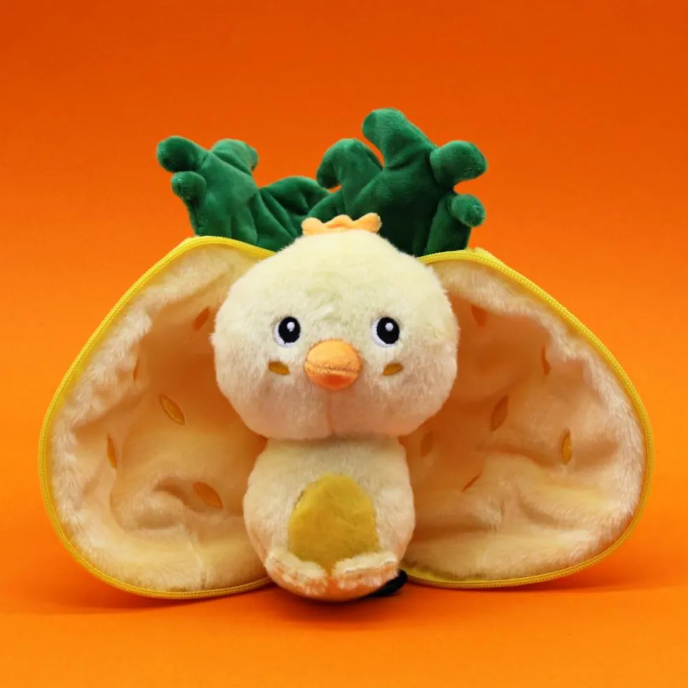 Peluche Les Flipetz Nugget le poussin-ananas