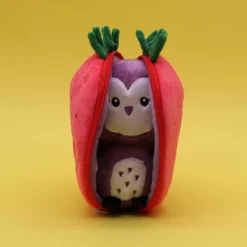 Peluche Les Flipetz Violet la chouette-fraise