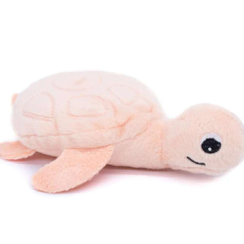 Peluche Les Ptipotos Sauvenou maman et bébé tortue rose (29 cm)